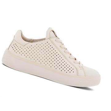 Women's Ecco Street Tray W Laced Casual Shoes White | USA 92NWY